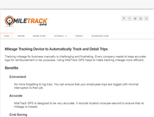 Tablet Screenshot of miletrackgps.com